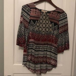 Altar’d State Red & Black Top